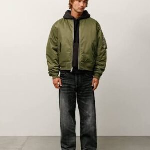 Olive Bomber Jacket